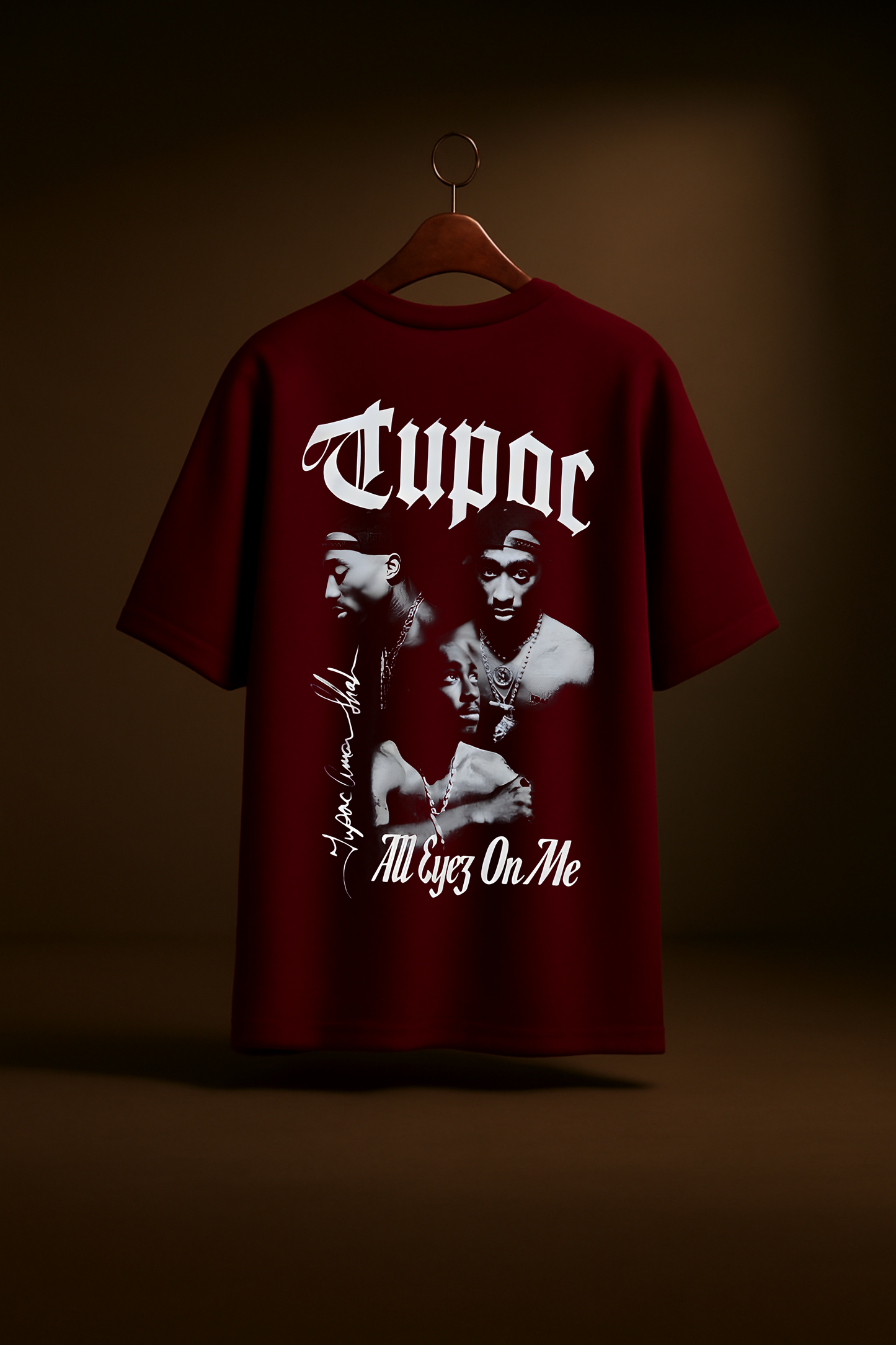 Faith and Fire – Maroon Premium Oversize Tee