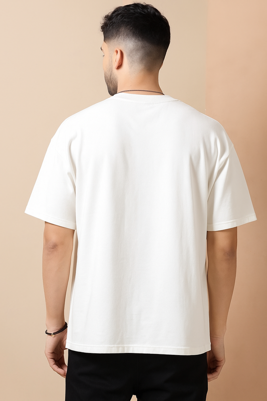 TATHASTU Oversized Tee – Black & White Edition