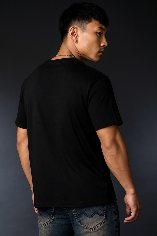 Beyond Limits – Black Premium Regular Fit Tee
