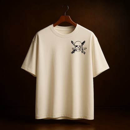 Hell Crowned I – Off-White Oversized T-Shirt