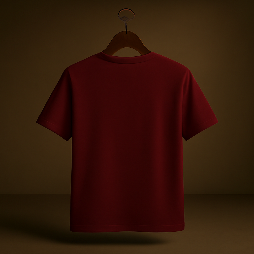 Believe – Maroon Regular Fit T-Shirt