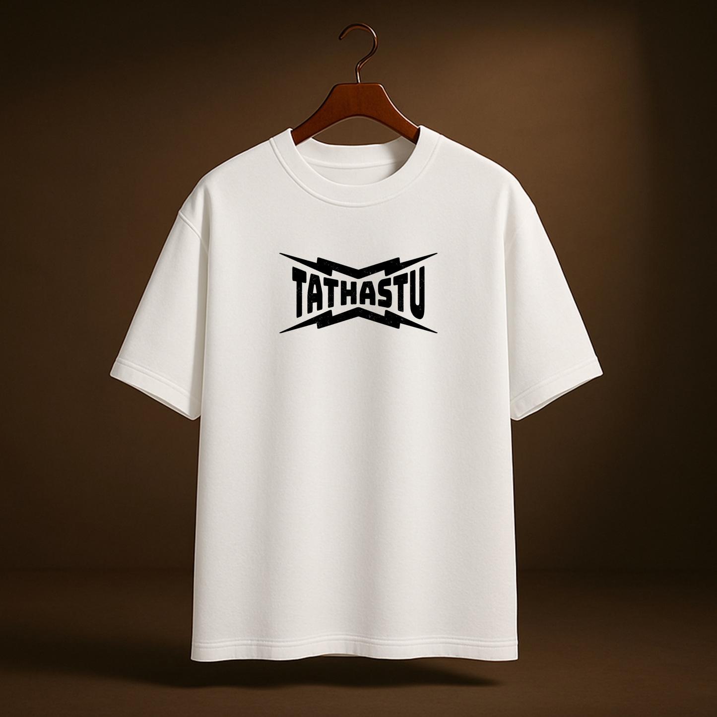 TATHASTU Oversized Tee – Black & White Edition