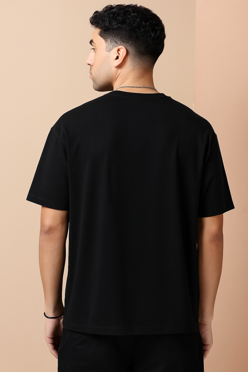 TATHASTU Oversized Tee – Black & White Edition