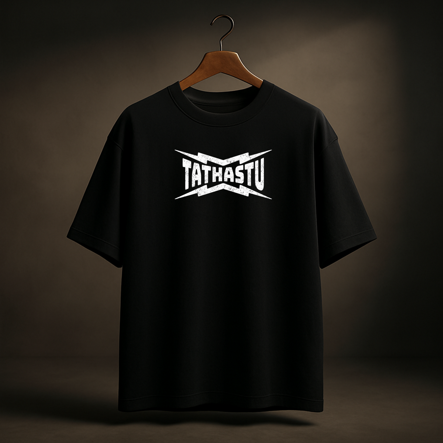 TATHASTU Oversized Tee – Black & White Edition