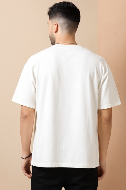 TATHASTU Oversized Tee – Black & White Edition