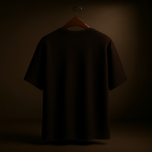 Set a Heart Ablaze – Dark Coffee Oversized T-Shirt