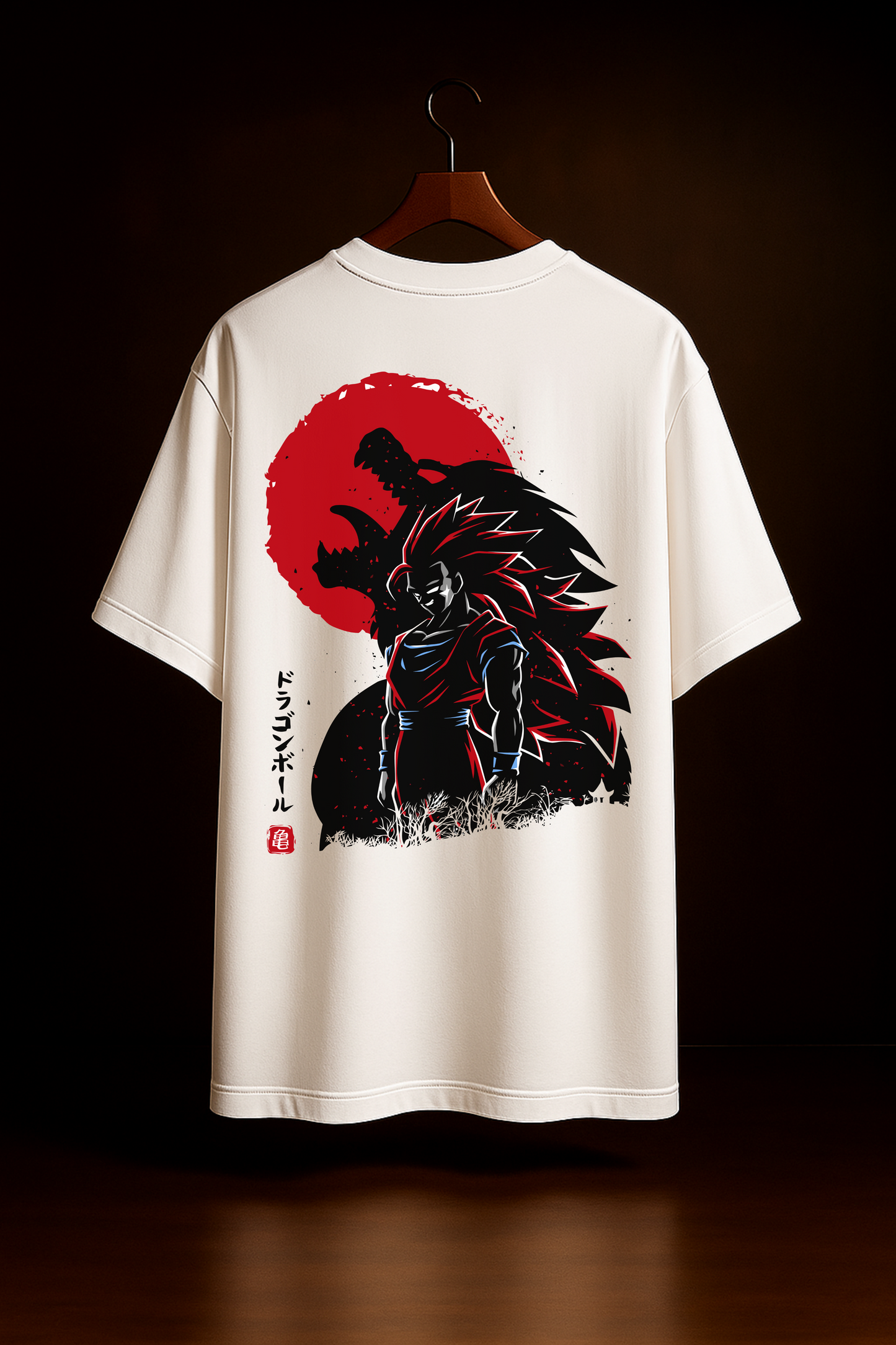 Roar of the Flame King – White classic Oversize Tee