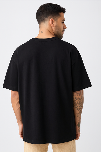 Classic Plain Black Oversized Tee
