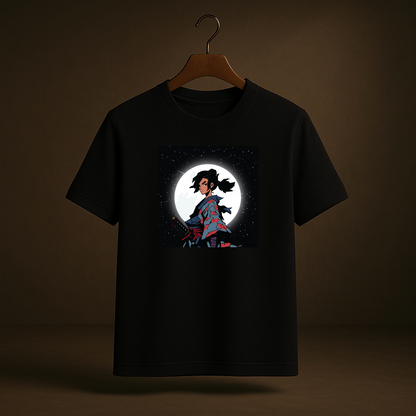 Moonlite Deception – Black Regular Fit T-Shirt