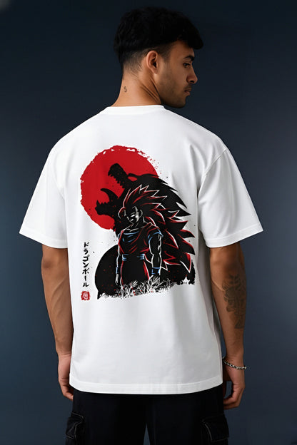 Roar of the Flame King – White classic Oversize Tee